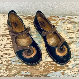 Spring Step - Women’s - Cosmic B 38 - Mary Jane - Leather - Black/Brown - 7.5